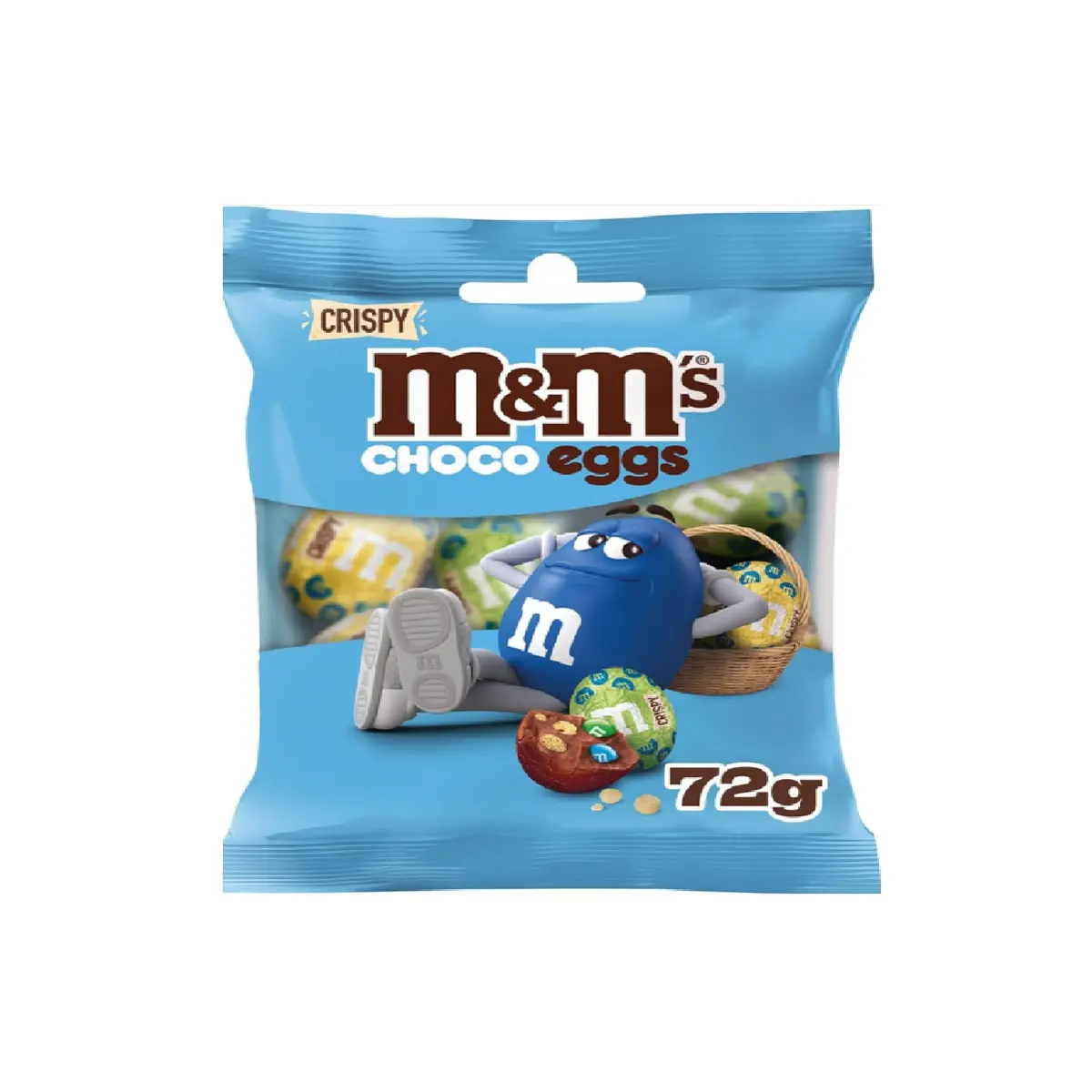 M&Ms Crispy Choco Moulded Eggs Bag 72 gm - view 1