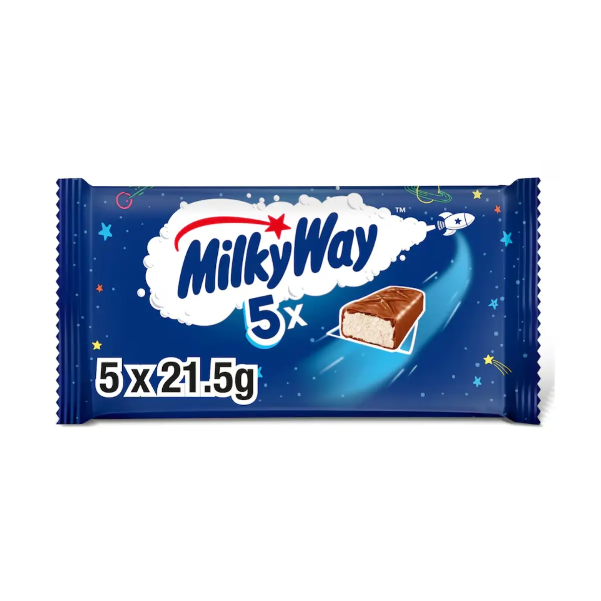 Milky Way Chocolate Bar 5 pcs 107.5 gm - view 1