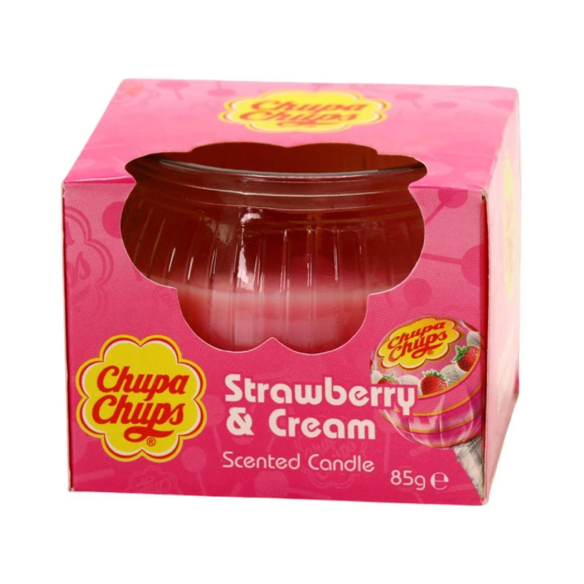 Chupa Chups Candle Boxed Strawberry & Cream 80 gm