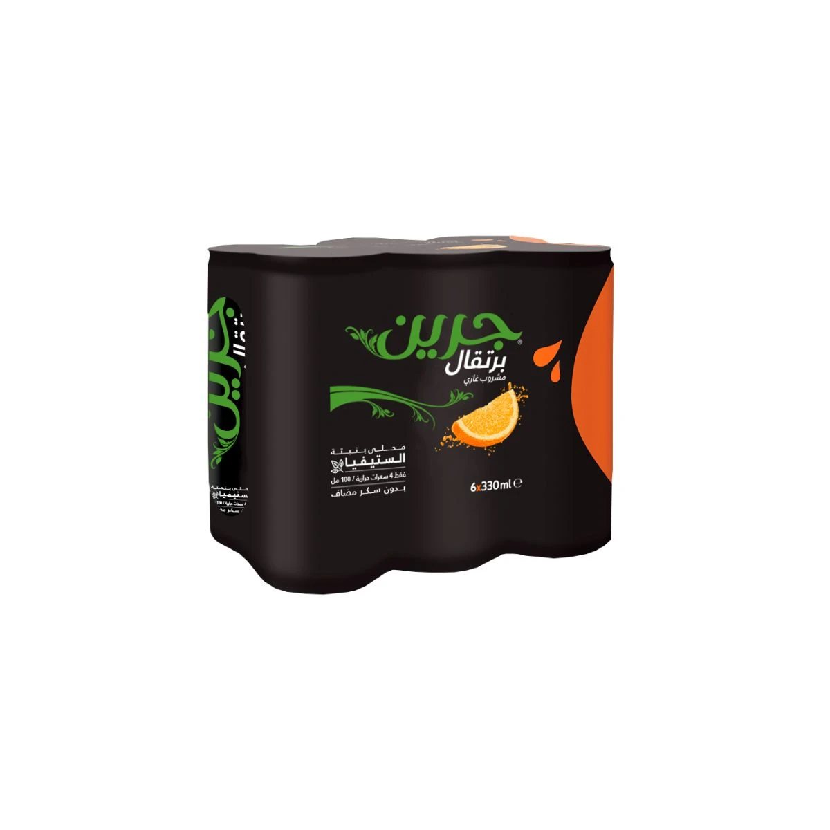 Green Cola Orange Soft Drink 6 Pcs 330 ml