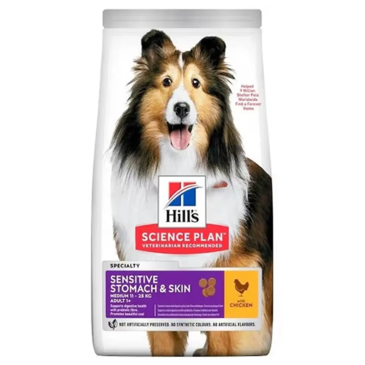 Hill's Science Plan  Sensitive  Stomach and Skin Medium Dog Food with Chicken 2.5 kg - view 1