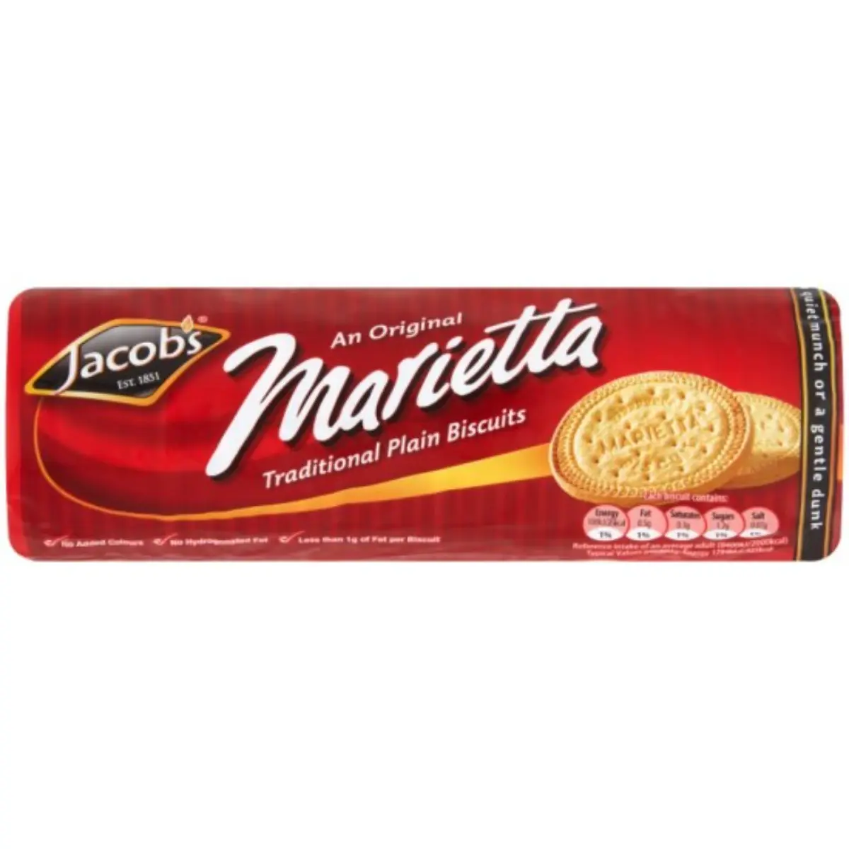 Jacobs Marietta Plain Biscuits 200 gm - view 1