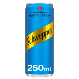 Schweppes Zesty Lemon Soft Drink 250 ml