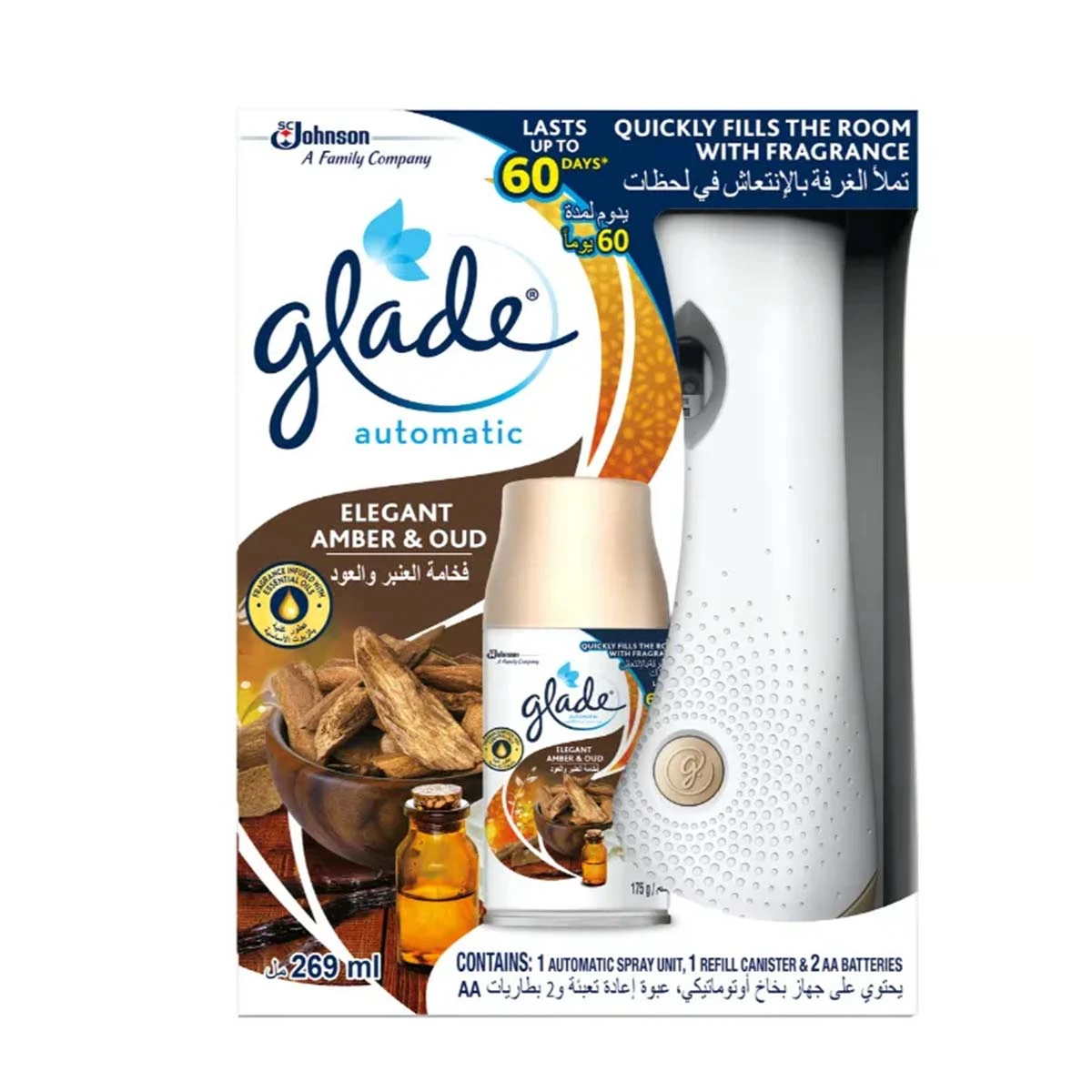 Glade Automatic Elegant Amber & Oud  269 ml