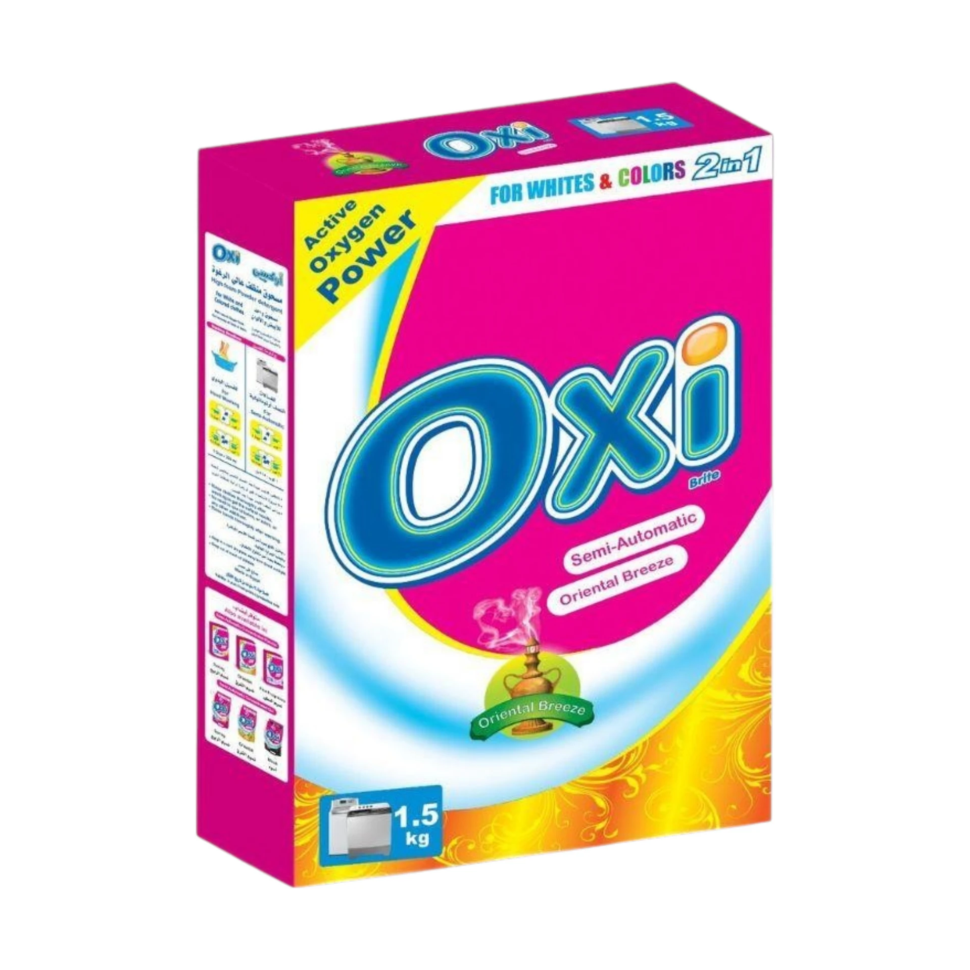 Oxi Brite Semi Automatic Detergent Powder Oriental Breeze 1.5 kg