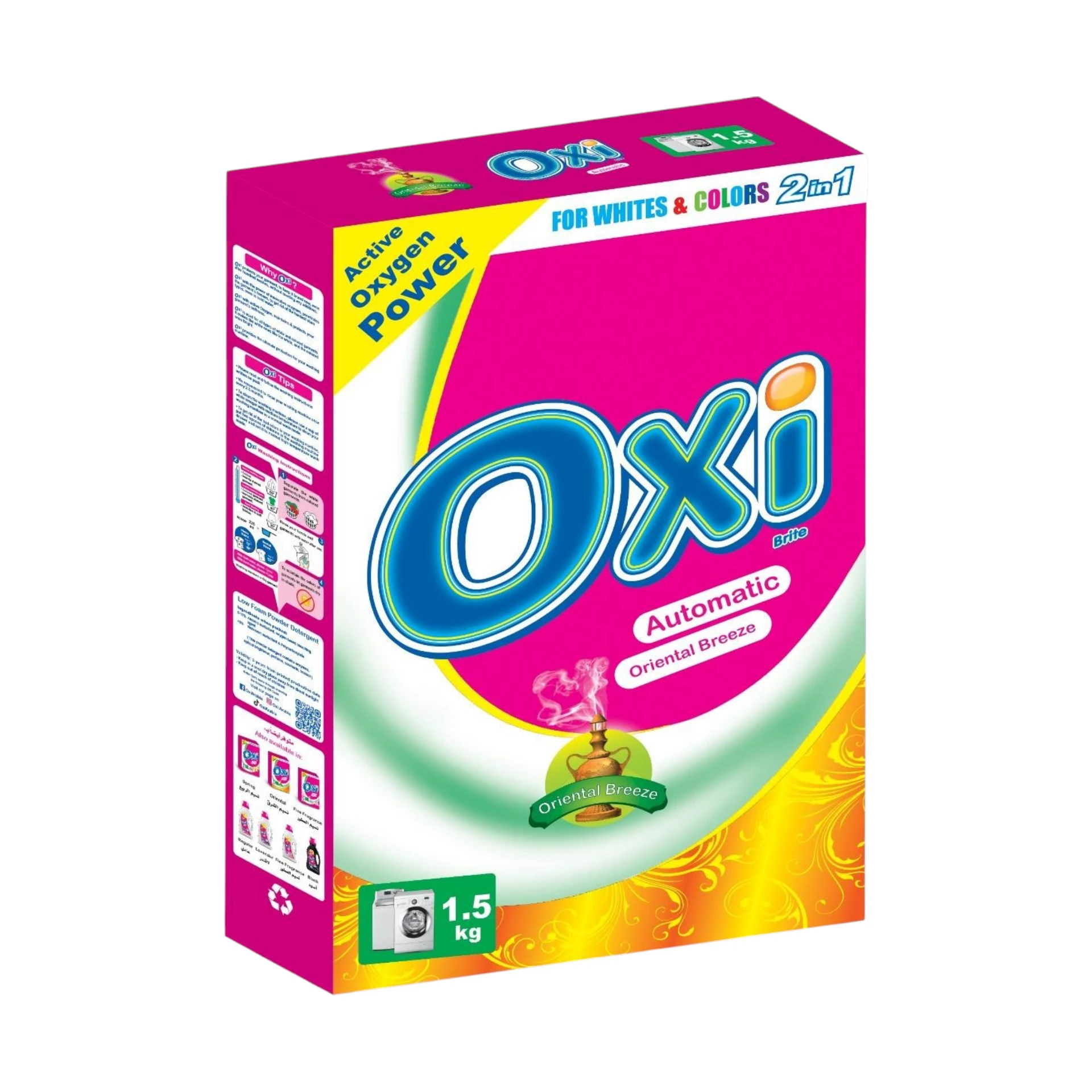 Oxi Brite Automatic Detergent Powder Oriental Breeze 1.5 kg