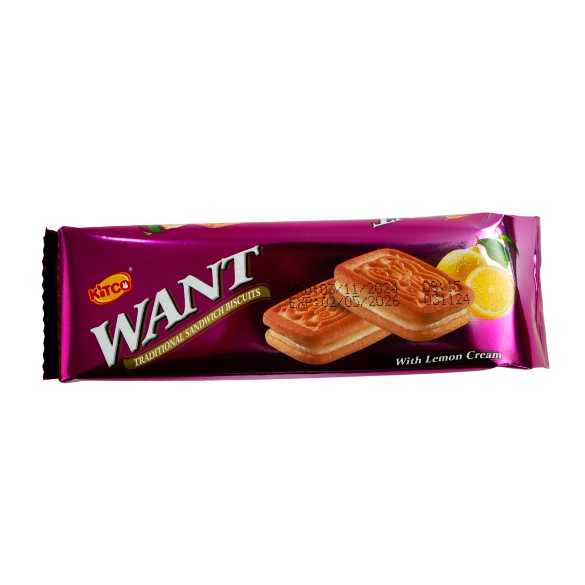 Kitco Want Traditional Lemon Cream Sandwich Biscuit 90 gm