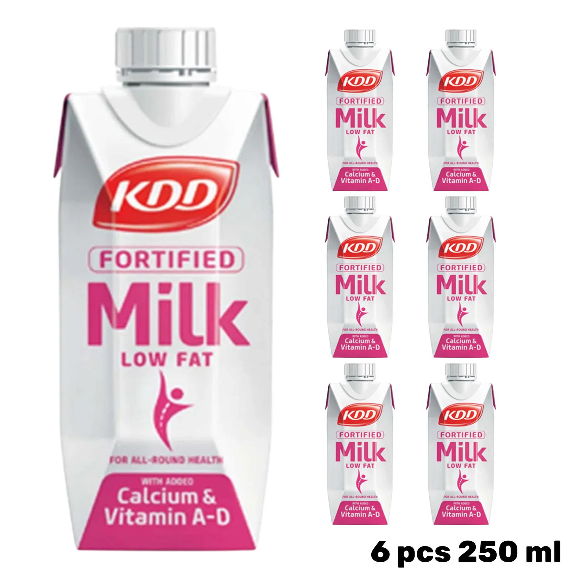 Kdd Low Fat Fortified Milk 6x250 ml