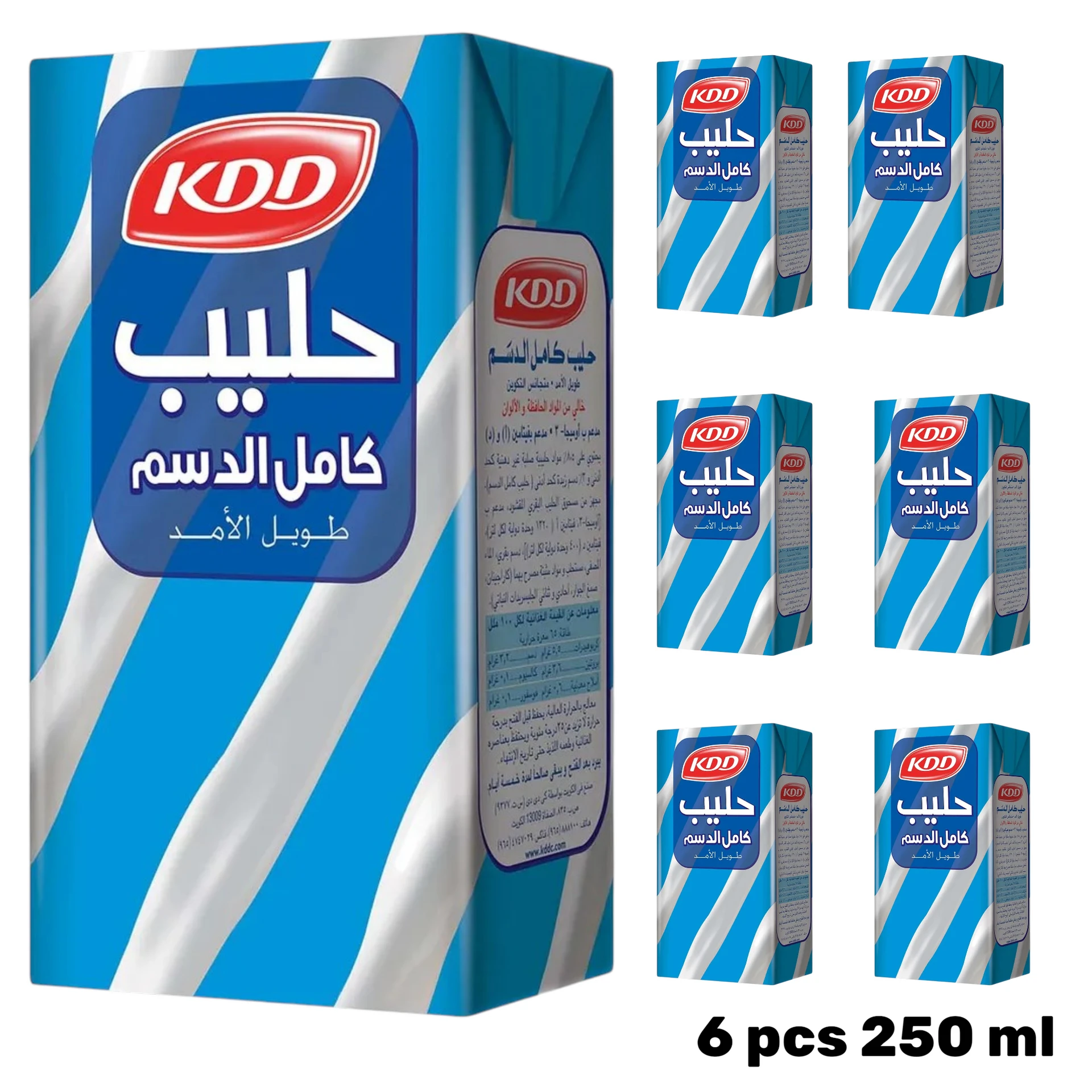 Kdd Full Cream Milk 6x250 ml