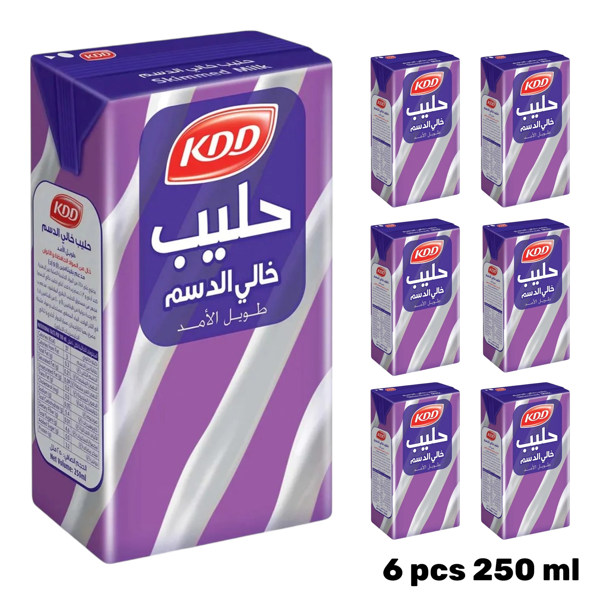 Kdd Skimmed Milk 6x250 ml