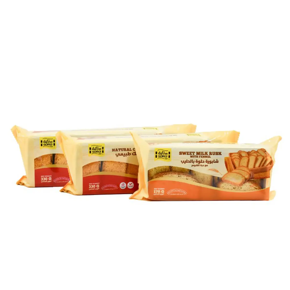 Sara Cake Natural Cake Rusk 2x330 mg + Sweet Milk Rusk 170 gm
 - view 2