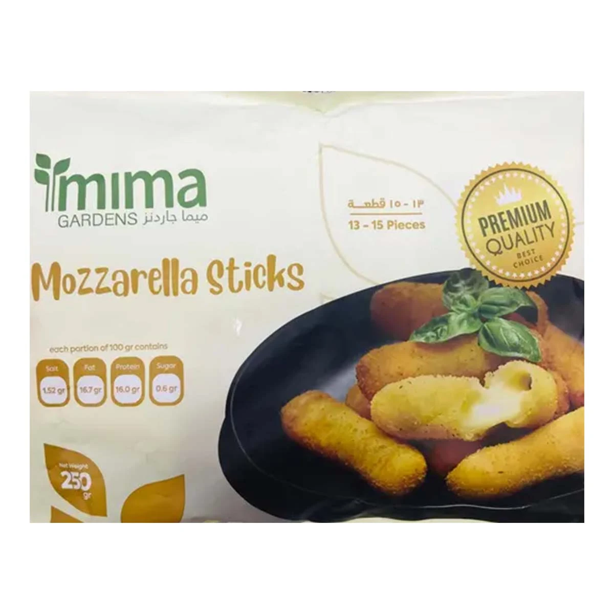 Mima Garden Mozarella Sticks 250 g