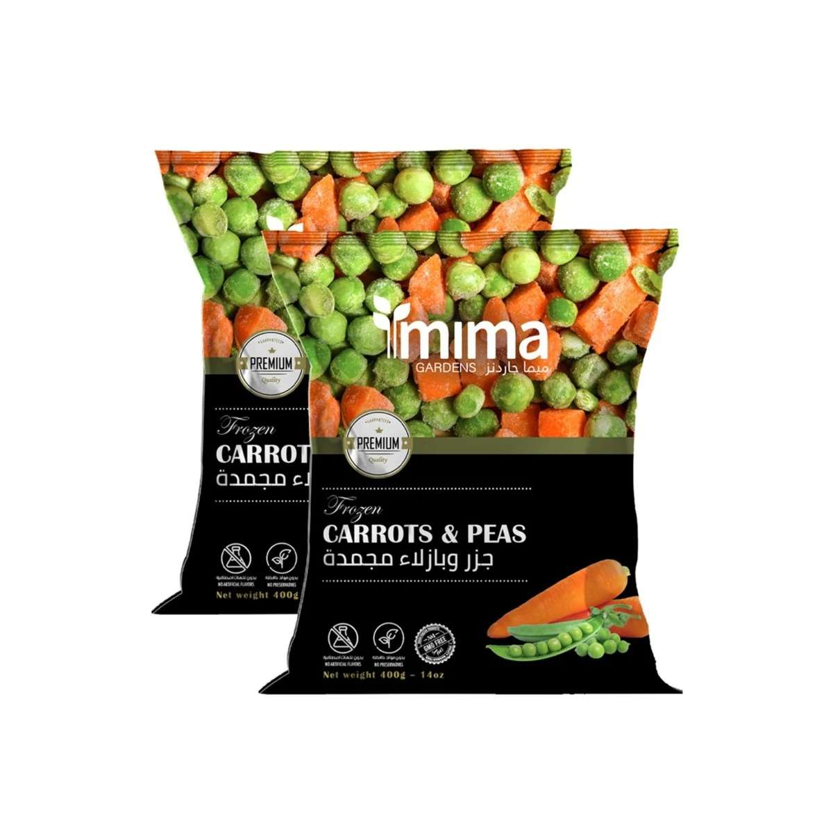 Mima Gardens Frozen Peas & Carrots 2 Pcs 400 gm