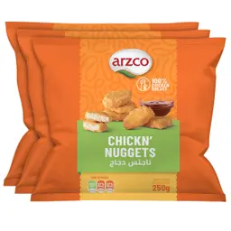 Arzco Chicken Nuggets 3 pcs 250 gm