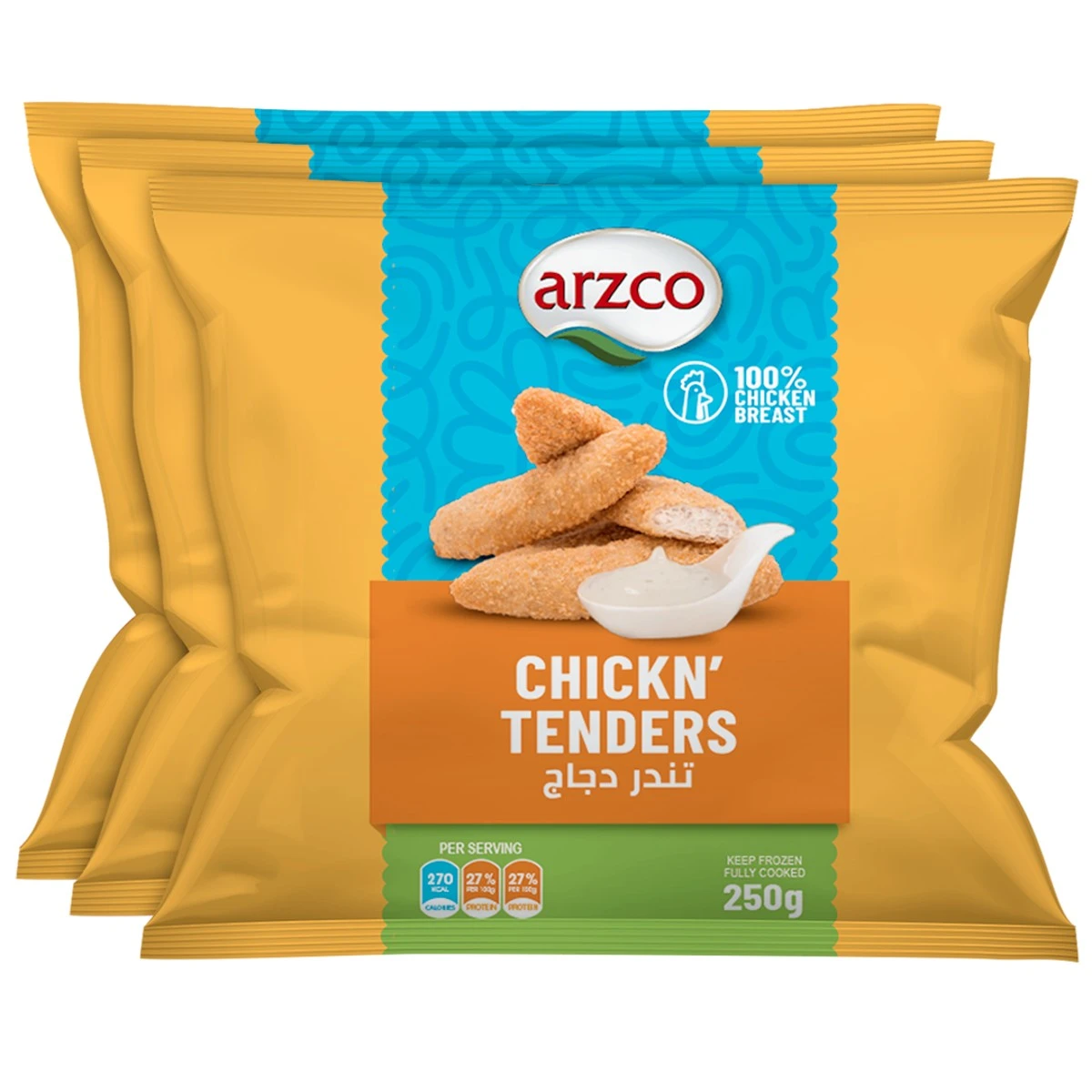 Arzco Chicken Tenders 3 pcs 250 gm