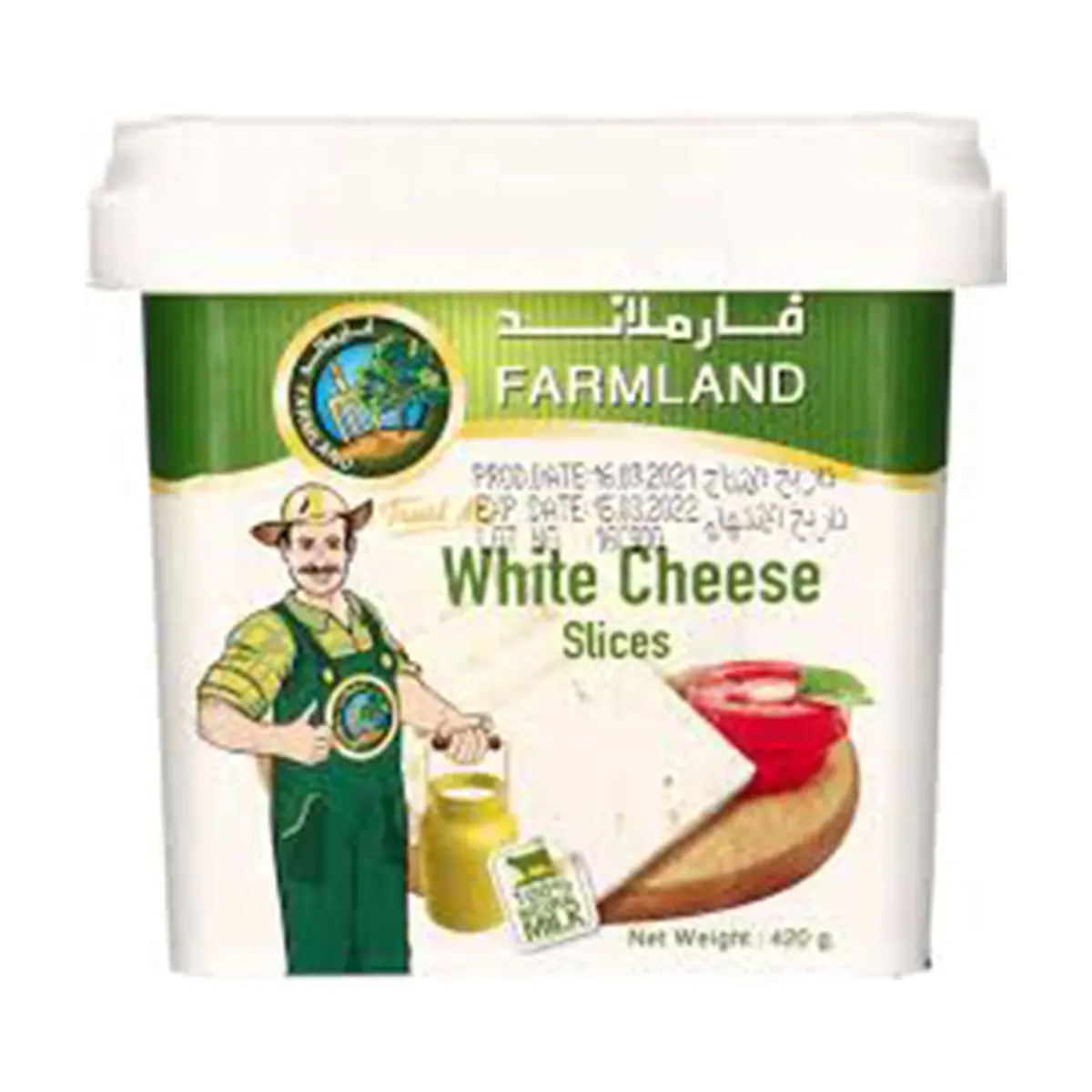 Farmland Sliced White Cheese 420 gm - view 1
