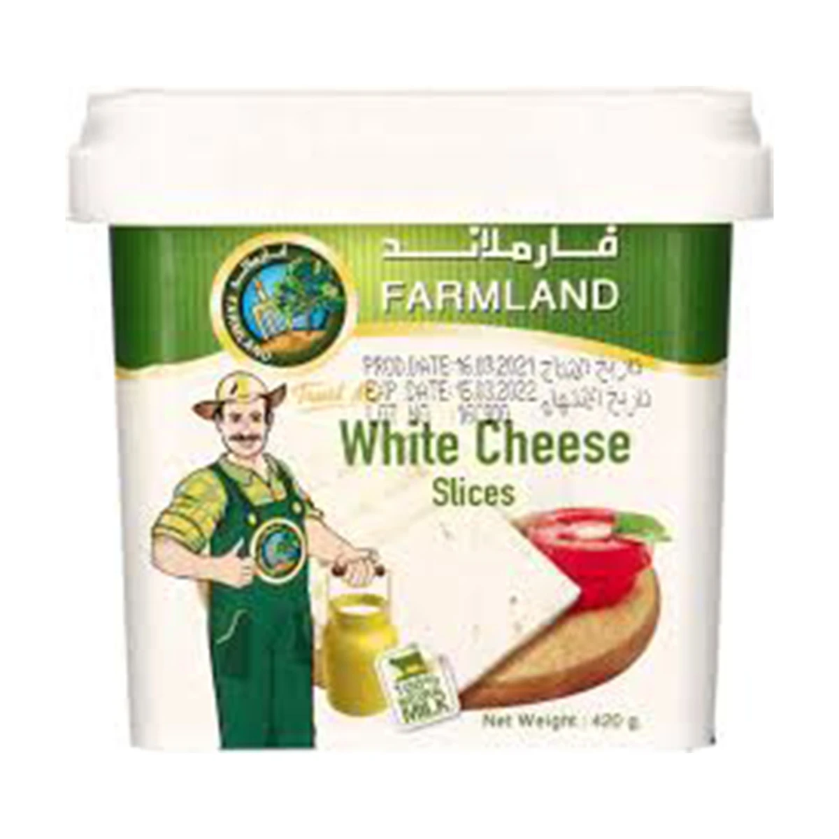Farmland Sliced White Cheese 420 gm