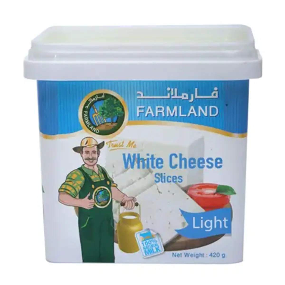 Farmland Sliced White Cheese Light 420 gm - view 1