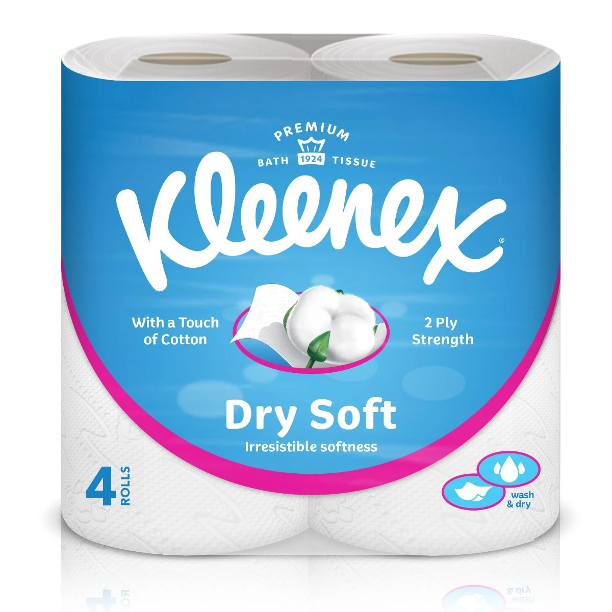 Kleenex Dry Soft Toilet Tissue 4 Pcs 200 Sheets