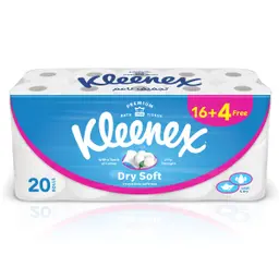 Kleenex 2Ply Dry Soft Toilet Tissue 16+4 Free
