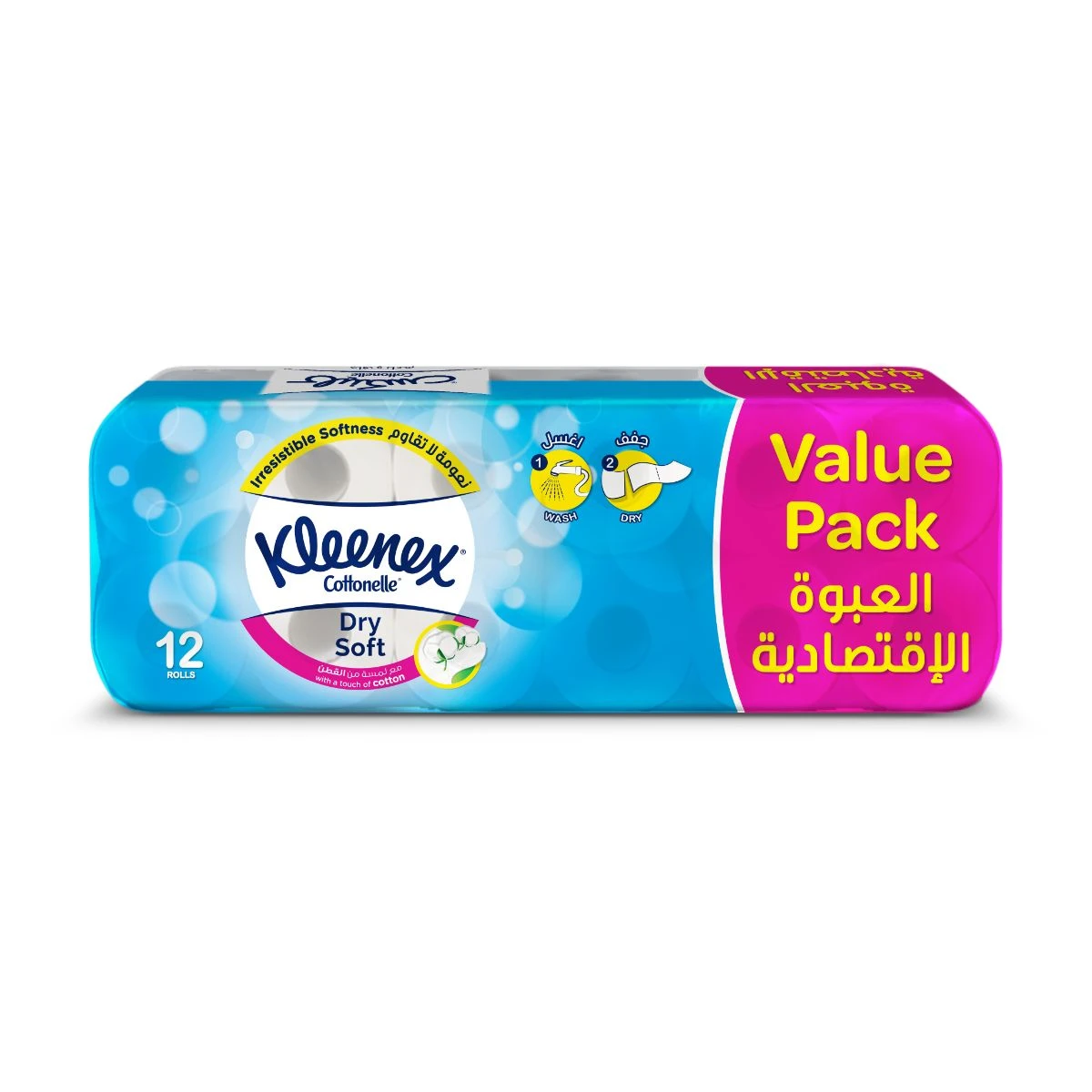 Kleenex Dry Soft Toilet Paper Rolls 9+3 Free