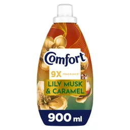 Comfort Concentrate Fabric Softener Lily Musk & Caramel 900 ml