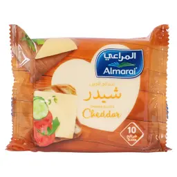 المراعي جبنة شيدر شرائح كاملة الدسم 200 جم