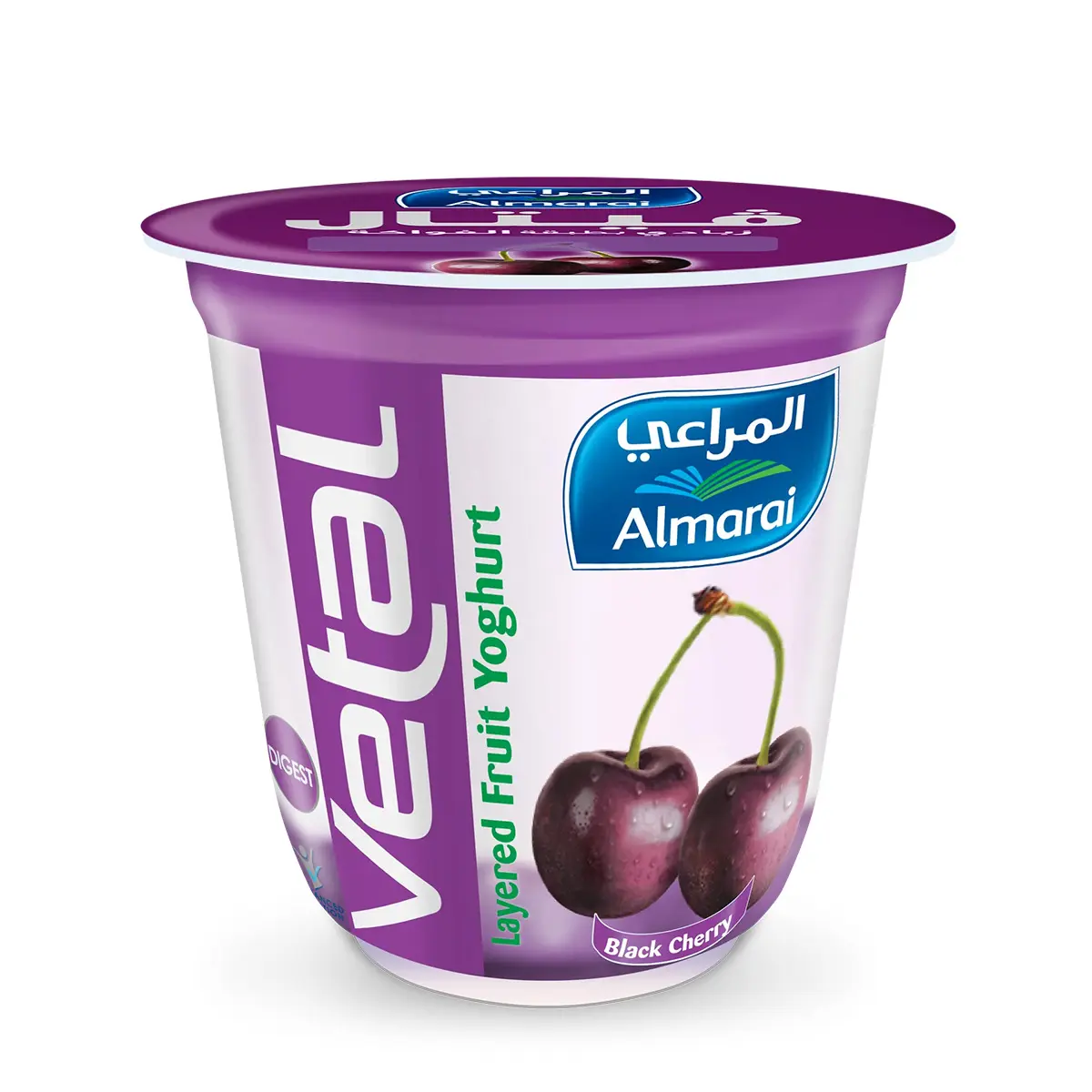 Almarai Vetal Yoghurt With Black Cherry Layer 140 gm - view 1