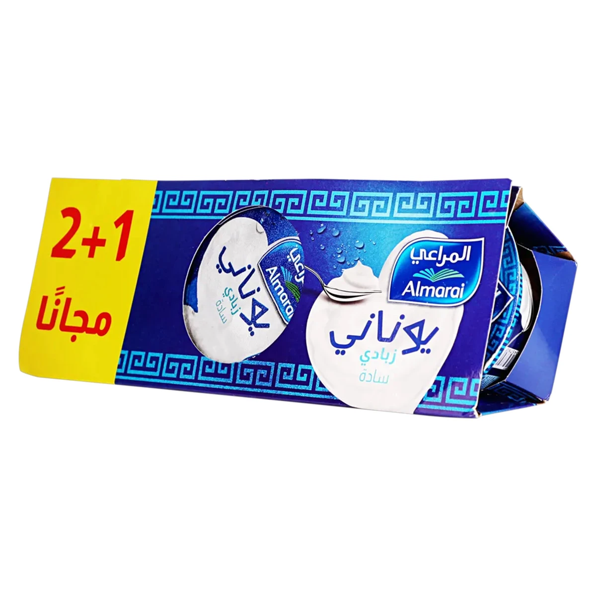 Almarai Greek Style Yoghurt Plain 2+1 Free 150 gm