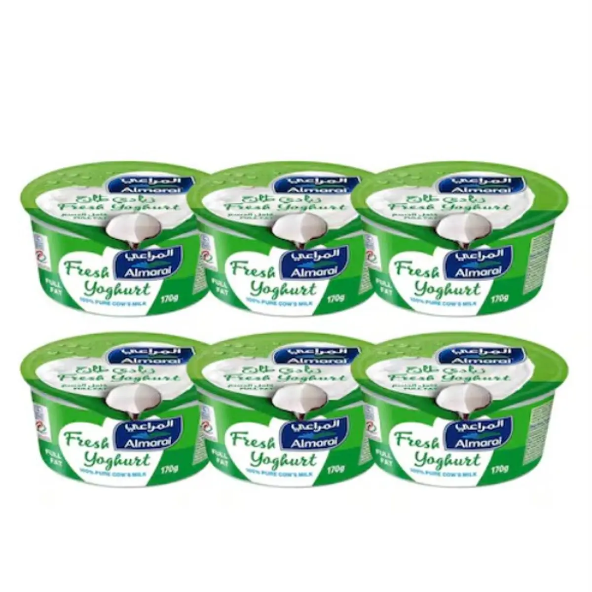 Almarai Fresh Yoghurt Vetal Full Fat 5 pcs & 1 Free 170 gm - view 1