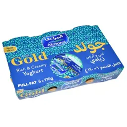 المراعي زبادي طازج الذهبي كامل الدسم 6 حبة 170 جم 
