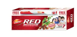 Dabur Red Ayurvedic Toothpaste (200G+Toothbrush)