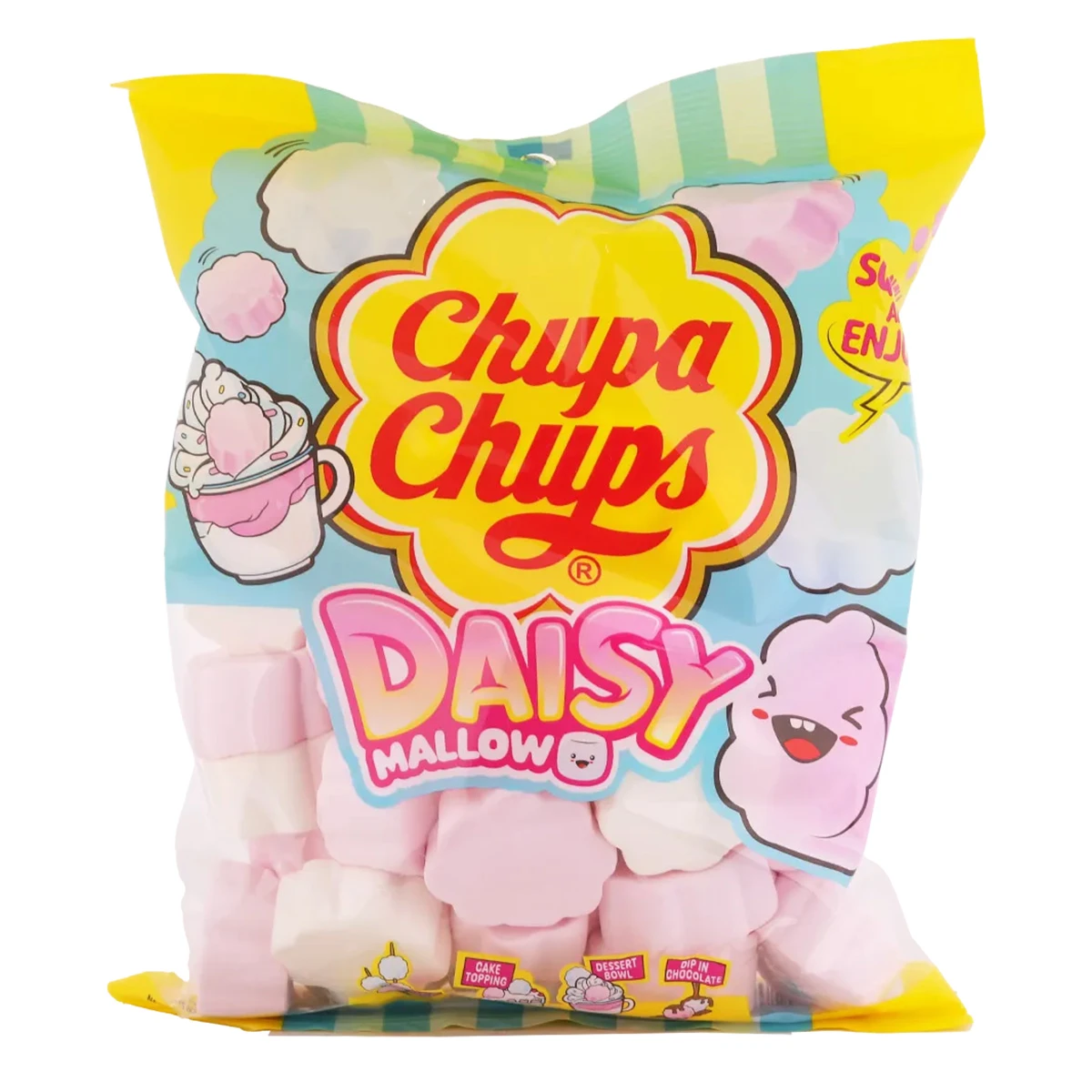 Chupa Chups Marshmallow Bag Vanilla Strawberry Flavour 280 gm