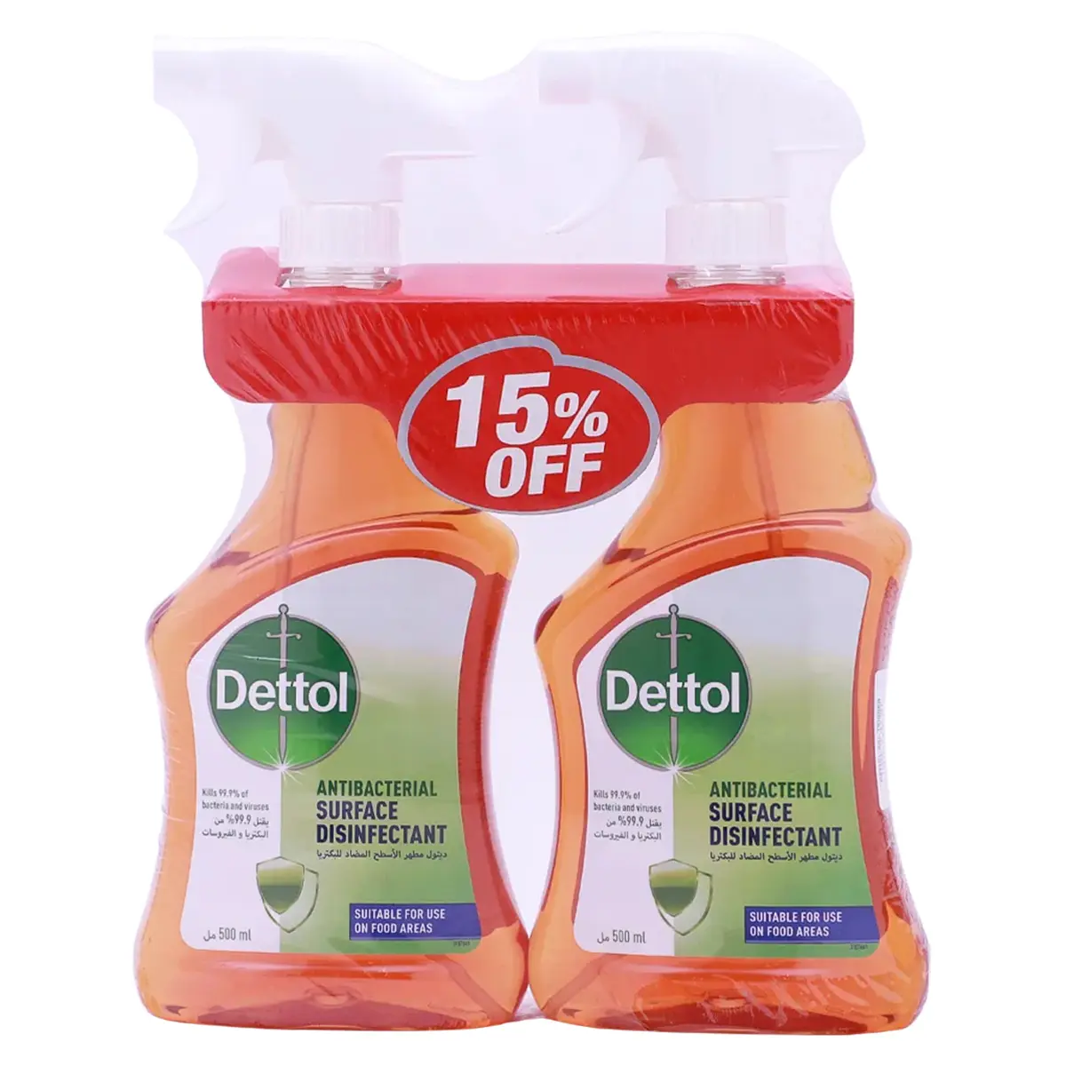 Dettol  Surface Disinfectant Spray 500 Ml Pack Of 2 - view 1