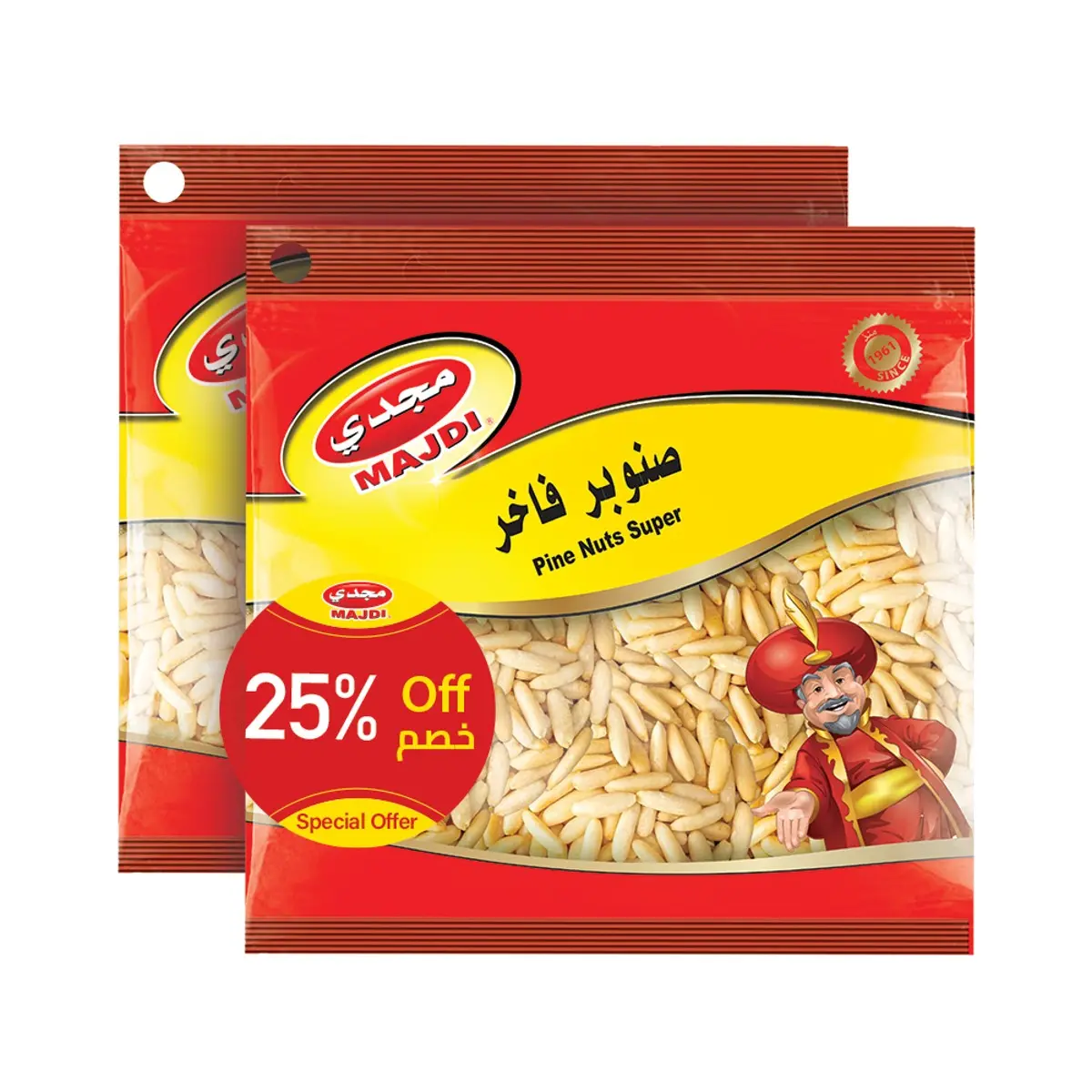 Majdi Pine Nuts 2 Pcs 45 gm 25% Off - view 1