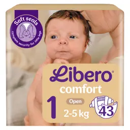 Libero Comfort 1 Open Diaper 2-5 Kg 43 pcs