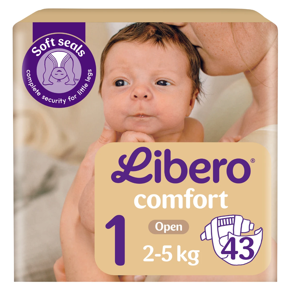 Libero Comfort 1 Open Diaper 2-5 Kg 43 pcs