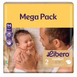 Libero Comfort 2 Open Diaper 3-6 Kg 94 pcs