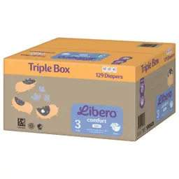Libero Comfort 3 Open Diaper 5-8 Kg 129 pcs Triple Box
