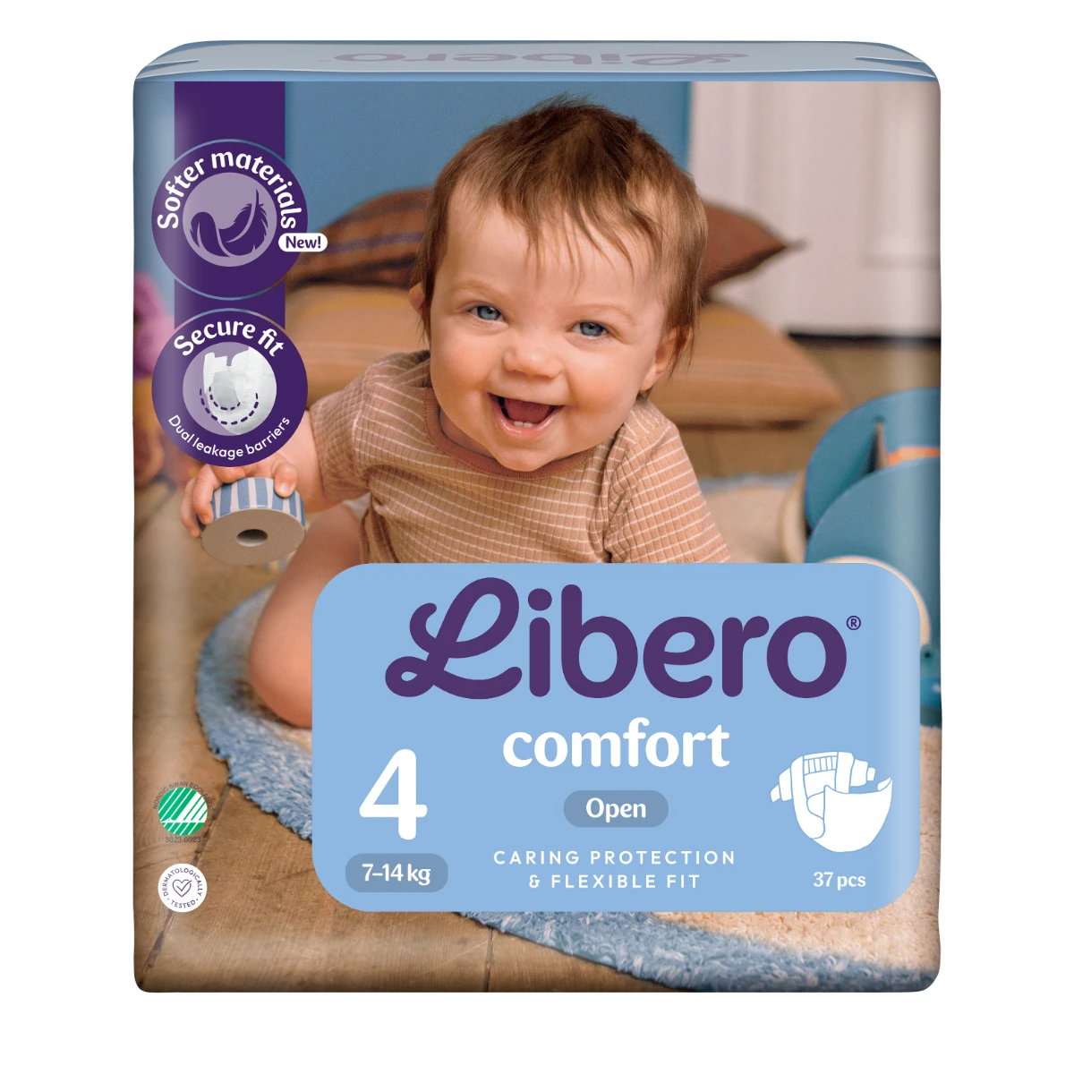Libero Comfort 4 Open Diaper 7-14 Kg 37pcs