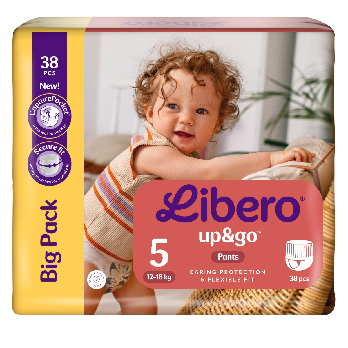 Libero up&go 5 Pant Diaper 12-18 Kg 38 pcs