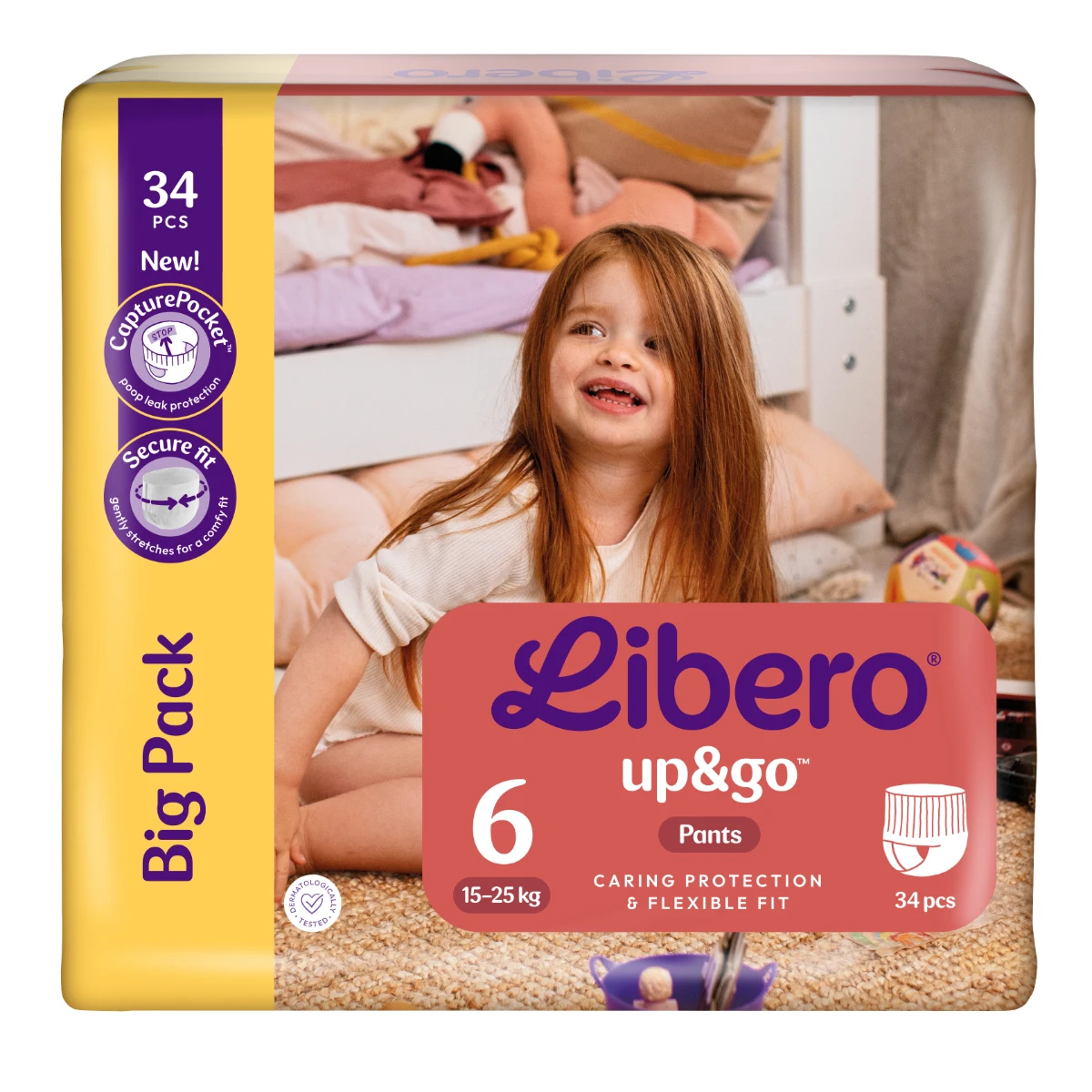 Libero up&go 6 Pant Diaper 15-25 Kg 34 pcs