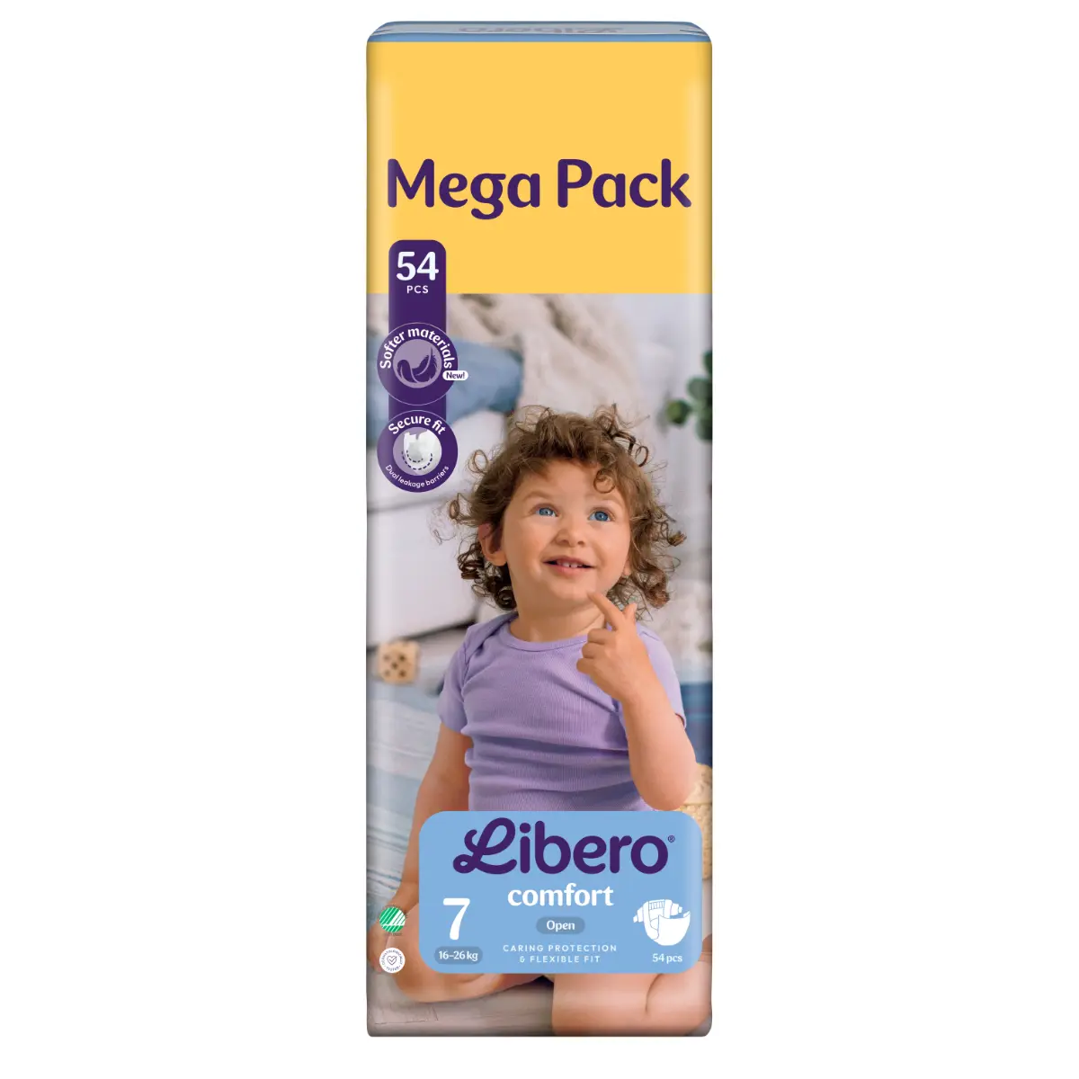 Libero Comfort 7 Open Diaper 16-26 Kg 54 pcs - view 1