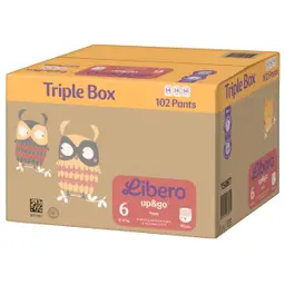 Libero up&go 6 Pant Diaper 7-10 Kg 102 pcs Triple Box