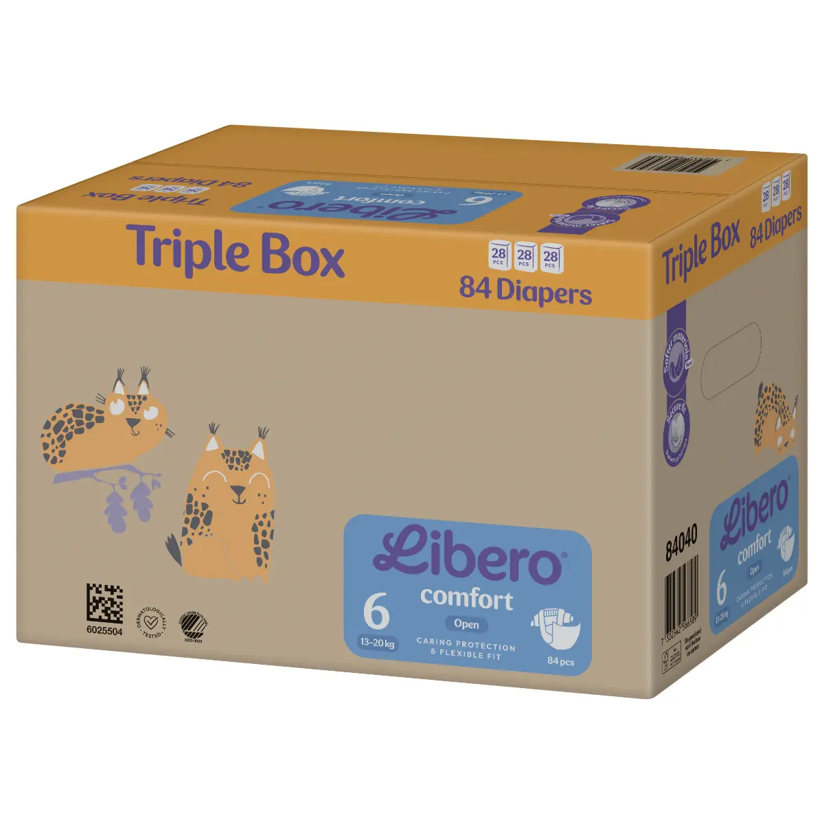 Libero Comfort 6 Open Diaper 13-20 Kg 84 pcs Triple Box - view 1