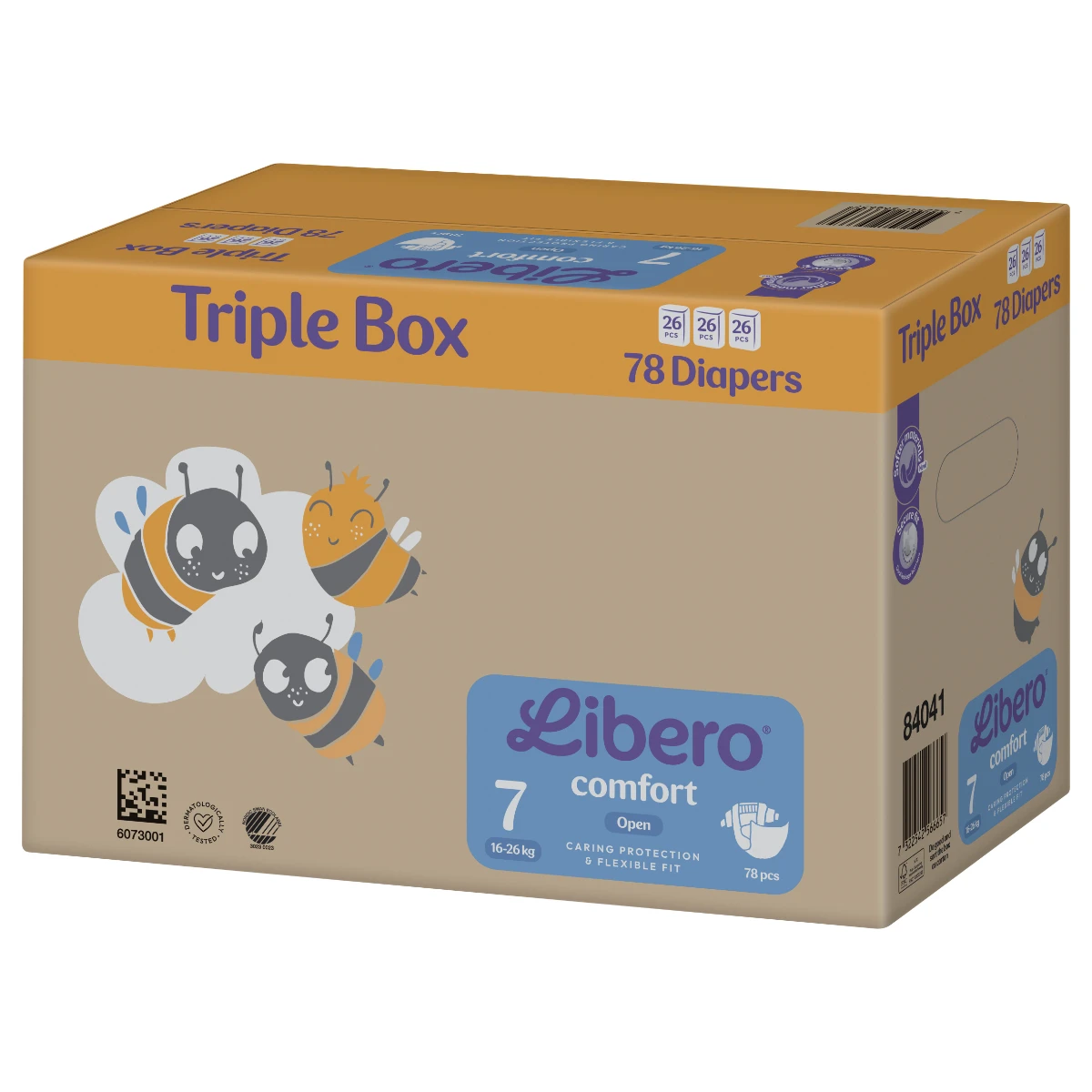 Libero Comfort 7 Open Diaper 16-26 Kg 78 pcs Triple Box