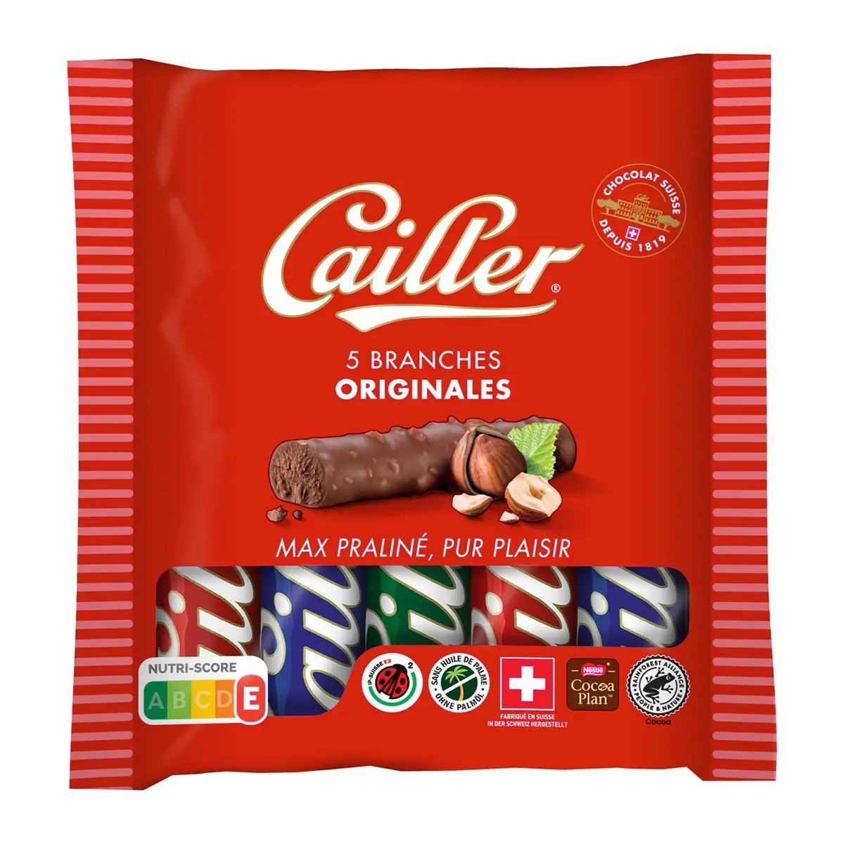 Cailler Branches Praline Mass Coated Chocolate 115G - view 1