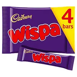 Cadbury Wispa Chocolate Bar 4 pcs 94.8 gm