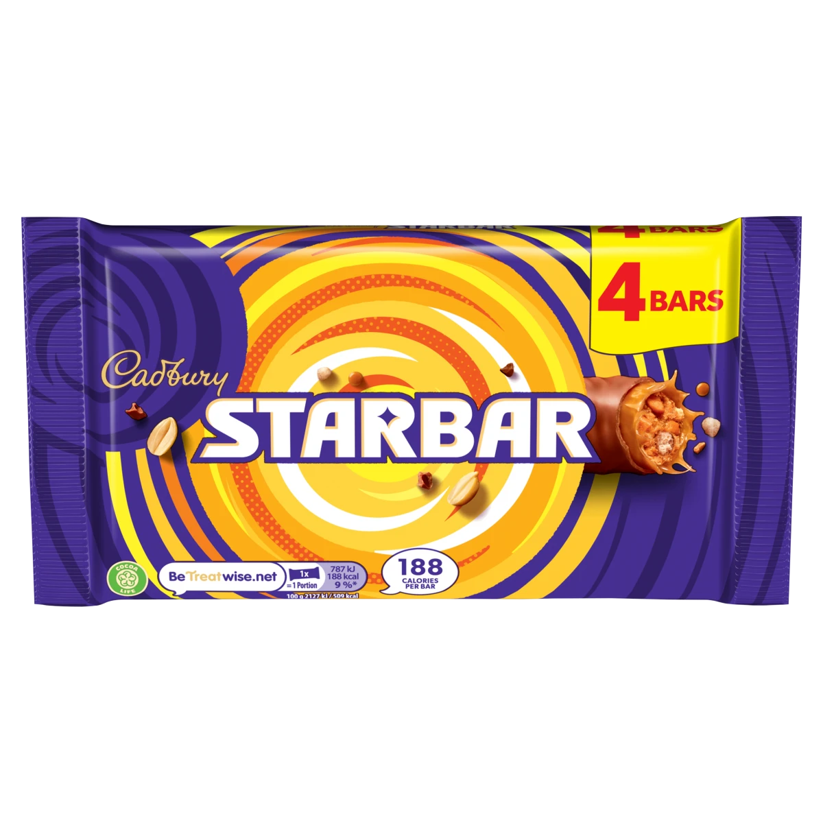 Cadbury Starbar Chocolate 4 pcs 37 gm
