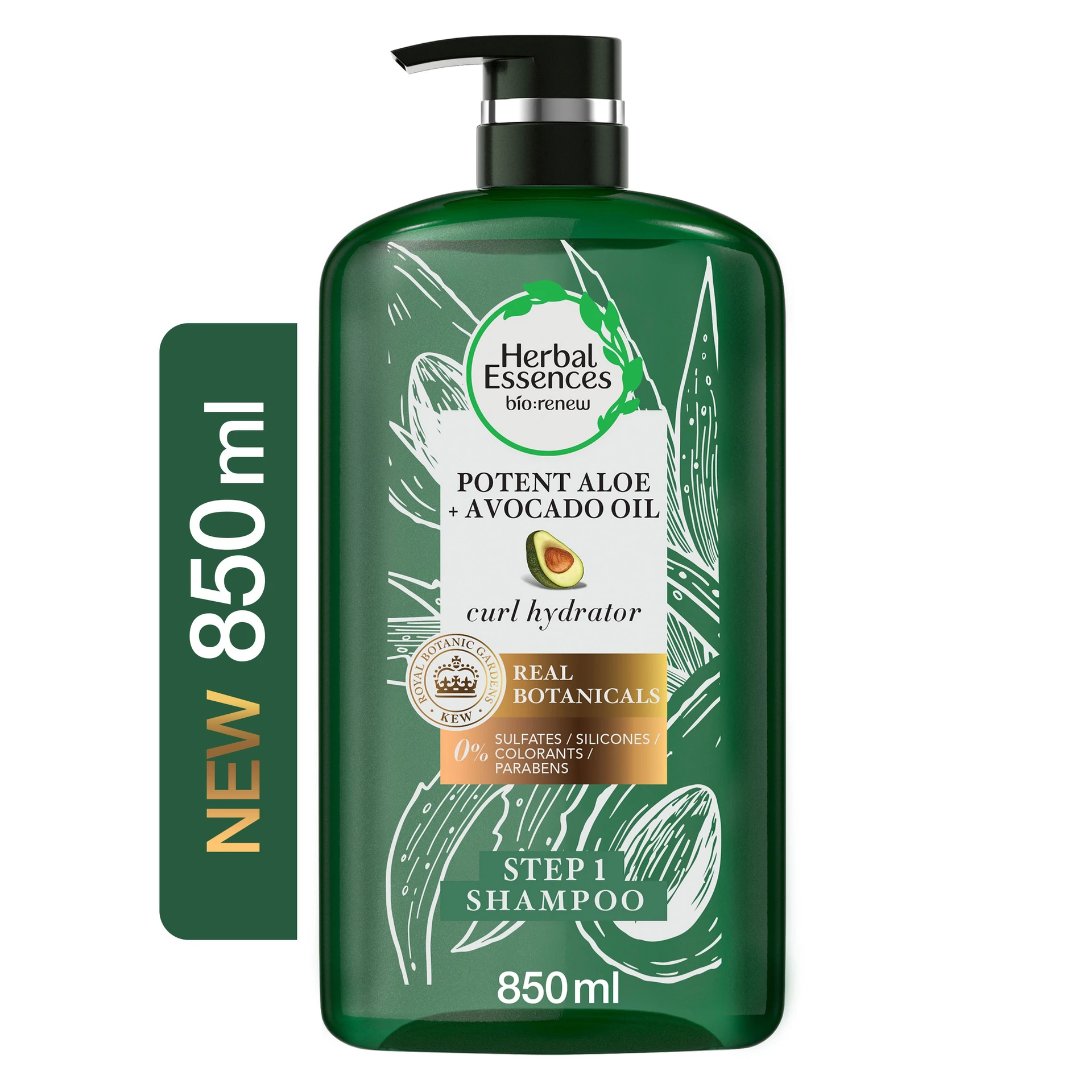 Herbal Essences Bio Renew Potent Aloe Avocado Oil Shampoo 850 ml